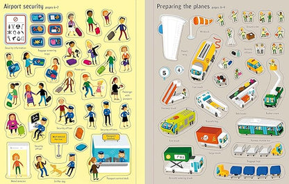 Usborne - Airport Sticker and Colouring Book (3+ years)