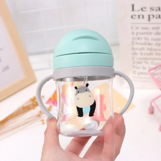 No-Leakage & Extra Durable Straw Sippy Cup (250 ml) (6+ months)-Little Travellers
