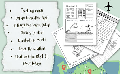 Book - And So The Adventure Begins - Kids' Travel Journal / Diary (6+ Years)